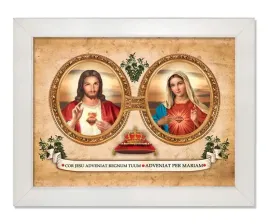 obraz-religijny-serce-jezusa-i-serce-maryi-rama-biala-50-cm-x-70-cm