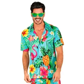 koszula-meska-turkus-hawaje-flaming-ananas-karnawal-party-impreza-xxl