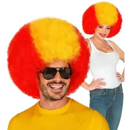 peruka-kibica-afro-hiszpania-hiszpanska-kibic-czerwono-zolta-disco