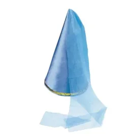 czapka-ksiezniczki-niebieska-z-welonem-cekiny-zlote-bajka