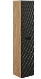 czarny-slupek-lazienkowy-wysoki-170-cm-2-drzwi-front-3d-mdf-wiszacy