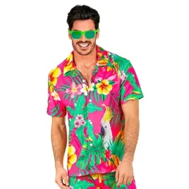 koszula-meska-rozowa-hawaje-papuga-kwiaty-karnawal-party-impreza-xxl