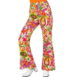 spodnie-damskie-disco-lata-70-te-kolorowe-kwiaty-hipis-s-m