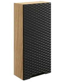 czarna-szafka-lazienkowa-wiszaca-35-cm-1-drzwi-front-mdf-3d-maly-slupek