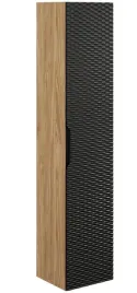 czarny-slupek-lazienkowy-wysoki-170-cm-1-drzwi-front-3d-mdf-wiszacy