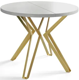 stol-rozkladany-loft-okragly-120-200-troms-zlote-nogi