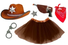 stroj-kowbojka-szeryf-kapelusz-brazowy-dzieciecy-kowbojski-rewolwer-odznaka