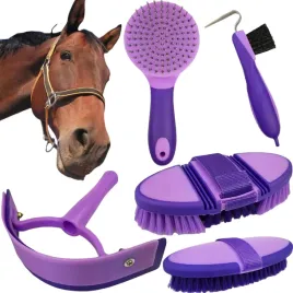 zestaw-szczotek-york-axel-do-konia-fioletowy-5-el-akcesoria-jezdzieckie