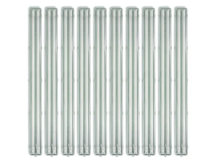 10x Oprawa hermetyczna 120cm + Świetlówka LED lampa garażowa wodoszczelna