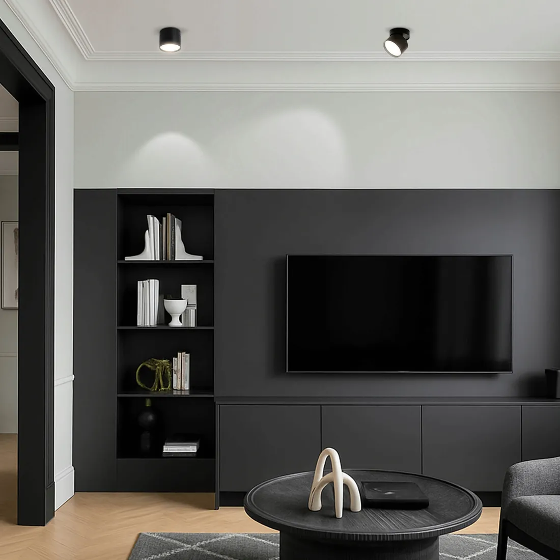 ruchoma-oprawa-sufitowa-led-gx53-pelniaca-funkcje-halogenowej-lampy-kinkietu-lub-reflektora-stan-nowy