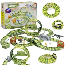 tor-wyscigowy-mega-city-dino-park-zestaw-z-autkiem-i-tory-dinozaurow-324-el