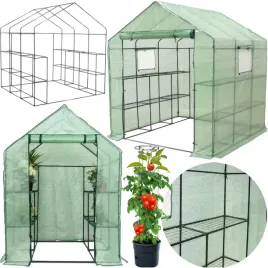 tunel-foliowy-domek-z-polkami-grube-poszycie-12-polek-stelaz-200x200x200cm