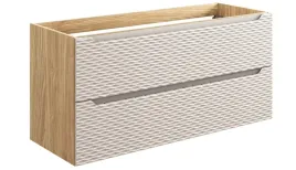 bezowa-szafka-pod-umywalke-120-cm-dab-wiszaca-fronty-3d-2-szuflady-mdf