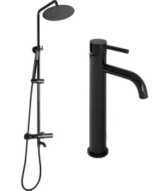 zestaw-natryskowy-kolumna-lungo-czarny-termostat-bateria-umywalkowa-lungo