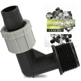 30x-kolanko-16-mmx3-4-gz-tasmy-kroplujacej-lacznik-zlacze-nawadniania