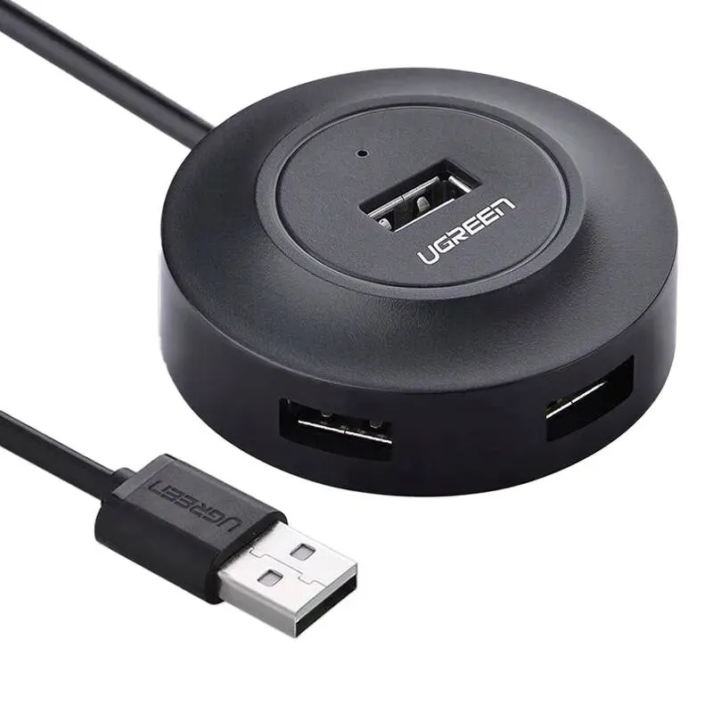 hub-ugreen-cr106-adapter-4w1-4xusb-1m-czarny-stan-nowy