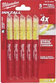 marker-permanentny-zolty-milwaukee-48223201-inkzall-zolte-5-szt