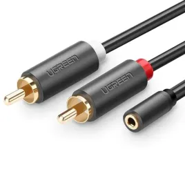 ugreen-adapter-kabel-przewod-przejsciowka-2x-rca-cinch-do-minijack-3-5mm-1m