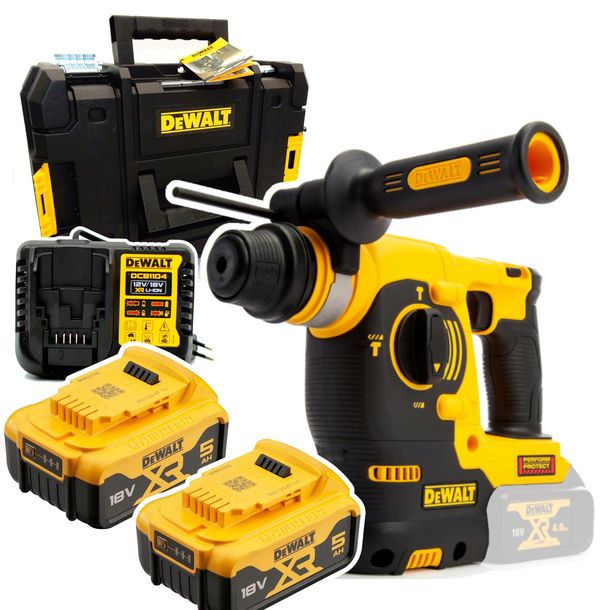 Młotowiertarka DeWalt DCH273P2T 2x 5ah XR 3-FUNKCYJNA 2,1J 18V SDS Plus