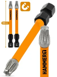 hammero-t25-torx-100mm-2-szt-przemyslowe-bity-udarowe-ze-stali-hrc59-pro