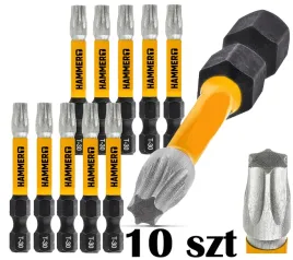 hammero-t30-torx-10szt-przemyslowe-bity-udarowe-ze-stali-hrc59-pro-twardosc