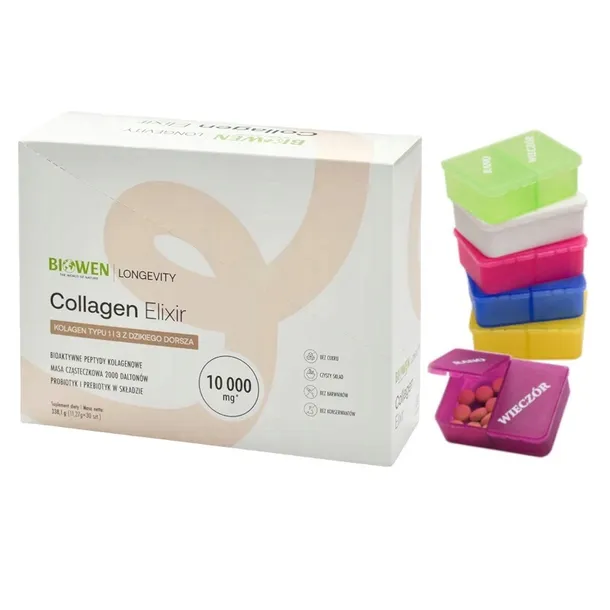 Biowen COLLAGEN ELIXIR Kolagen rybi NatiCol 10 000 mg 30 sasz. + GRATIS
