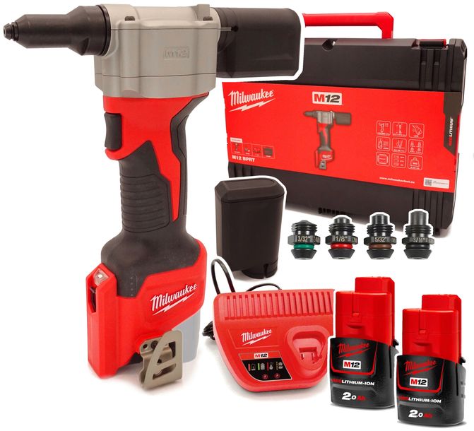 Milwaukee M12 BPRT-202X Nitownica akumulatorowa Zestaw 4933464405