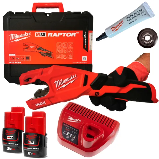 Obcinak do rur INOX MILWAUKEE M12 PCSS-202C RAPTOR 4933479242