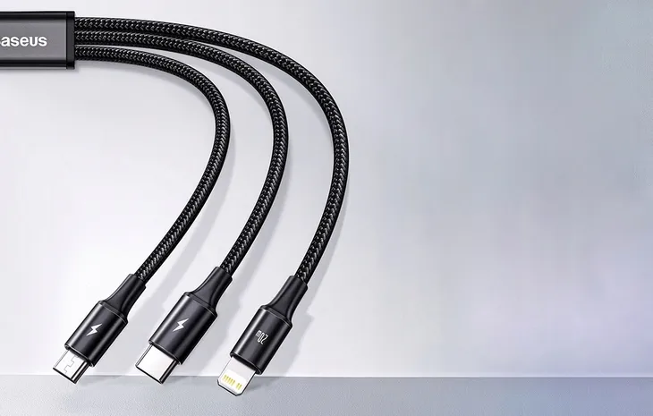 kabel-usb-3w1-baseus-rapid-series-micro-usb-lightning-usb-c-20w-1-5m-stan-nowy-marka-baseus
