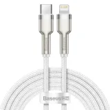 kabel-usb-c-do-lightning-baseus-cafule-pd-20w-2m-bialy
