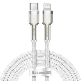 kabel-usb-c-do-lightning-baseus-cafule-pd-20w-2m-bialy
