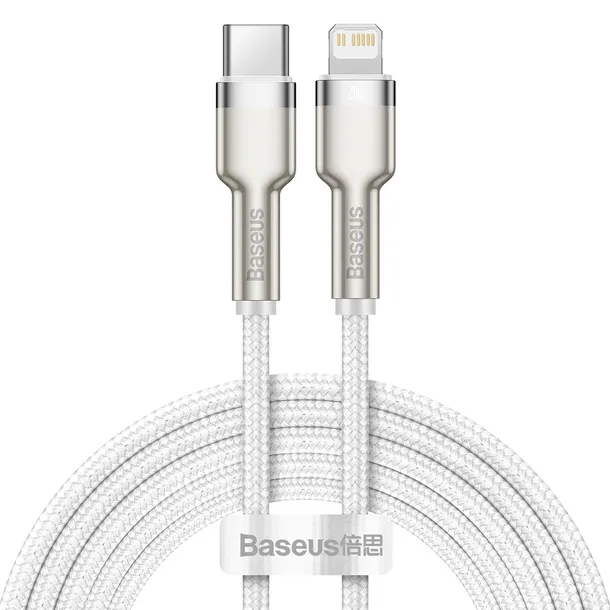 kabel-usb-c-do-lightning-baseus-cafule-pd-20w-2m-bialy-stan-nowy-konstrukcja-oplot