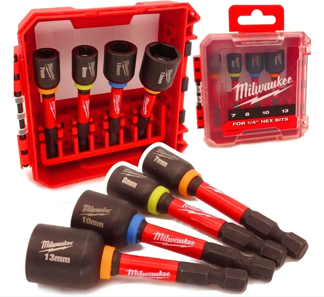 Nasadki Udarowe Milwaukee 4932492445 Magnetyczne 7 - 13 mm