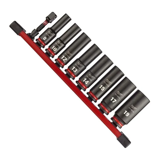 Zestaw nasadek udarowych Milwaukee 4932480455 9 el. Shockwave 3/8" 8-19mm