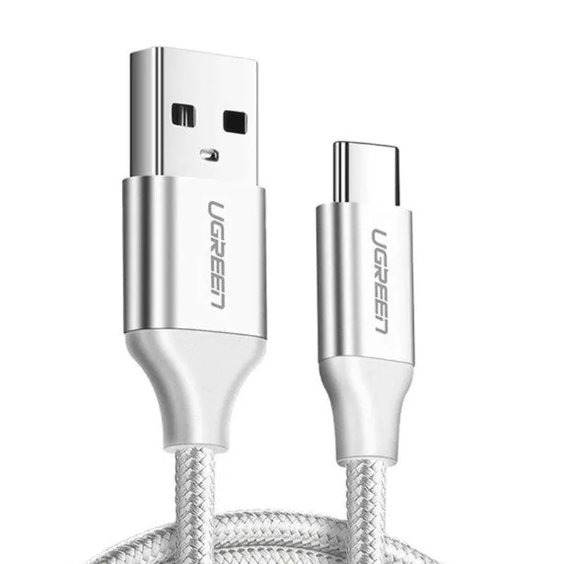 kabel-ugreen-us288-usb-do-usb-c-qc3-0-2m-bialy-stan-nowy