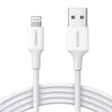 niklowany-kabel-lightning-ugreen-mfi-1m-us155-bialy-stan-nowy
