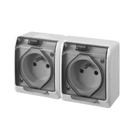 hermes-gniazdo-podwojne-natynkowe-z-u-ip44-biale