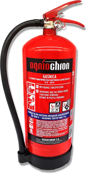 GAŚNICA PIANOWA 6KG 6L AB DOMOWA DO KUCHNI GARAŻU prod. 2026