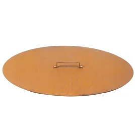 Zdjęcie produktu Pokrywka z Rączką do Paleniska Średnica 80 cm Stal 3 mm Corten