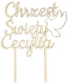 topper-na-tort-chrzest-swiety-imie-golab-drewno