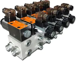 rozdzielacz-hydrauliczny-cetop-5-sekcyjny-60l-elektryczny-24v