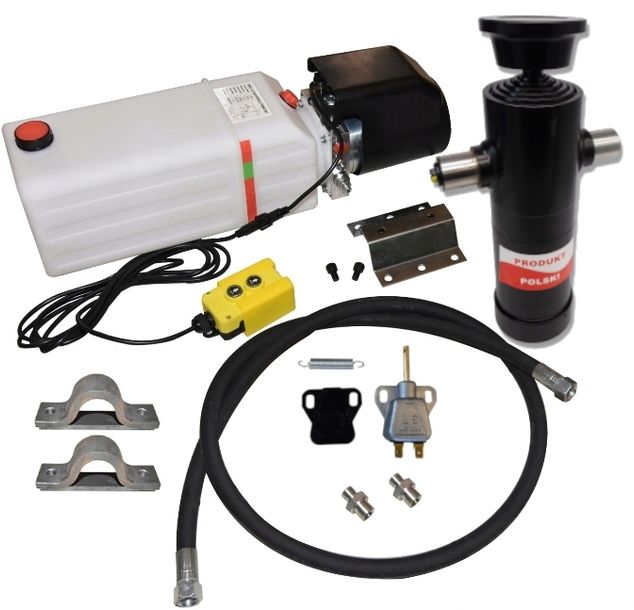 HYDRAULIKA KIPRA 3,9m NA TYŁ 12V SIŁOWNIK 1200 6T