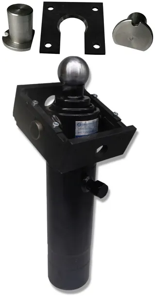 SIŁOWNIK HYDRAULICZNY D-35 SKOK 520 mm + KOŁYSKA