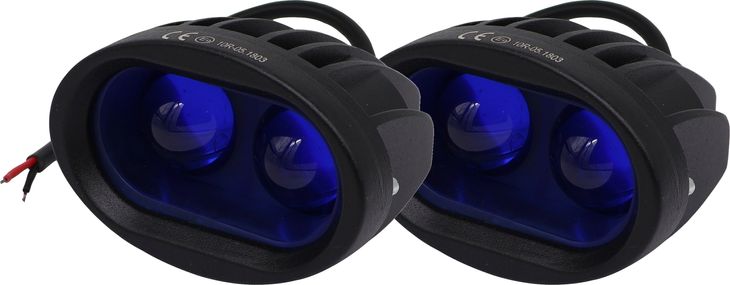 2x LAMPA STRUMIENIOWA OPRYSKIWACZA NIEBIESKA LED 2x10W 2000Lm MAŁA