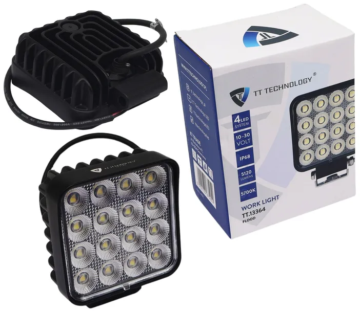 LAMPA ROBOCZA 64 LED OSRAM 64W 10-30V HALOGEN. REFLEKTOR E9 IP68 TT.13364