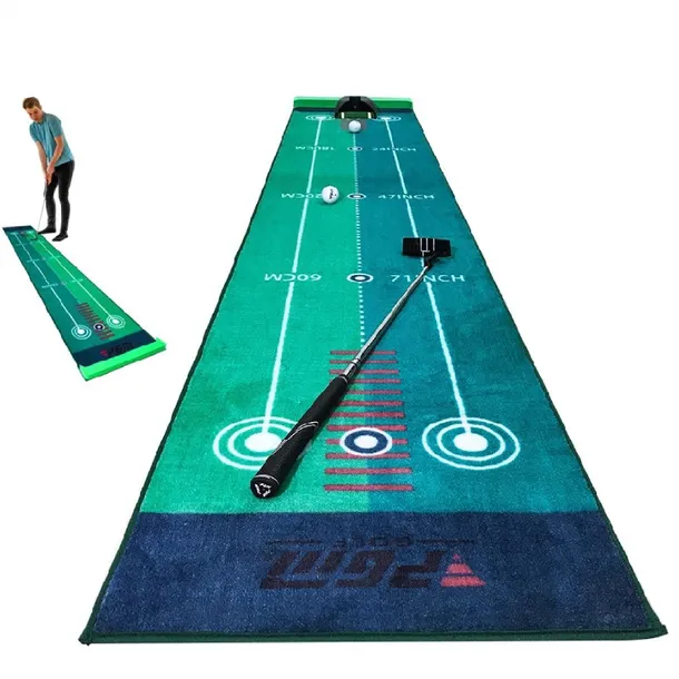 Profesjonalna Mata Golfowa do Ćwiczeń w Domu – Welur Dwustronny