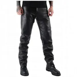 spodnie-motocyklowe-prospeed-skorzane-meskie-czarne-klasyczny-prosty-kroj-
