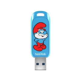 sandisk-smurf-pamiec-usb-64-gb-usb-typu-a-3-2-gen-1-3-1-gen-1-niebiesk