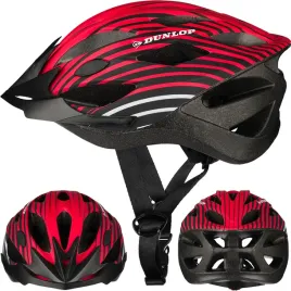 dunlop-kask-rowerowy-regulowany-czerwono-czarny-r-s