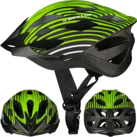 dunlop-kask-rowerowy-regulowany-zielono-czarny-r-s